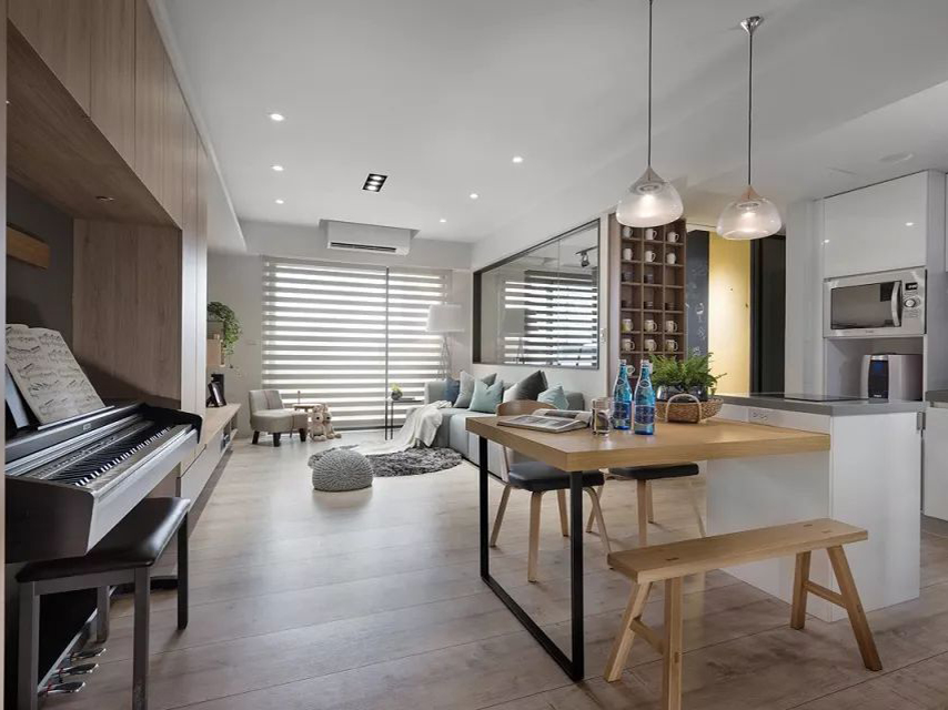 古象地板打造的現(xiàn)代北歐風