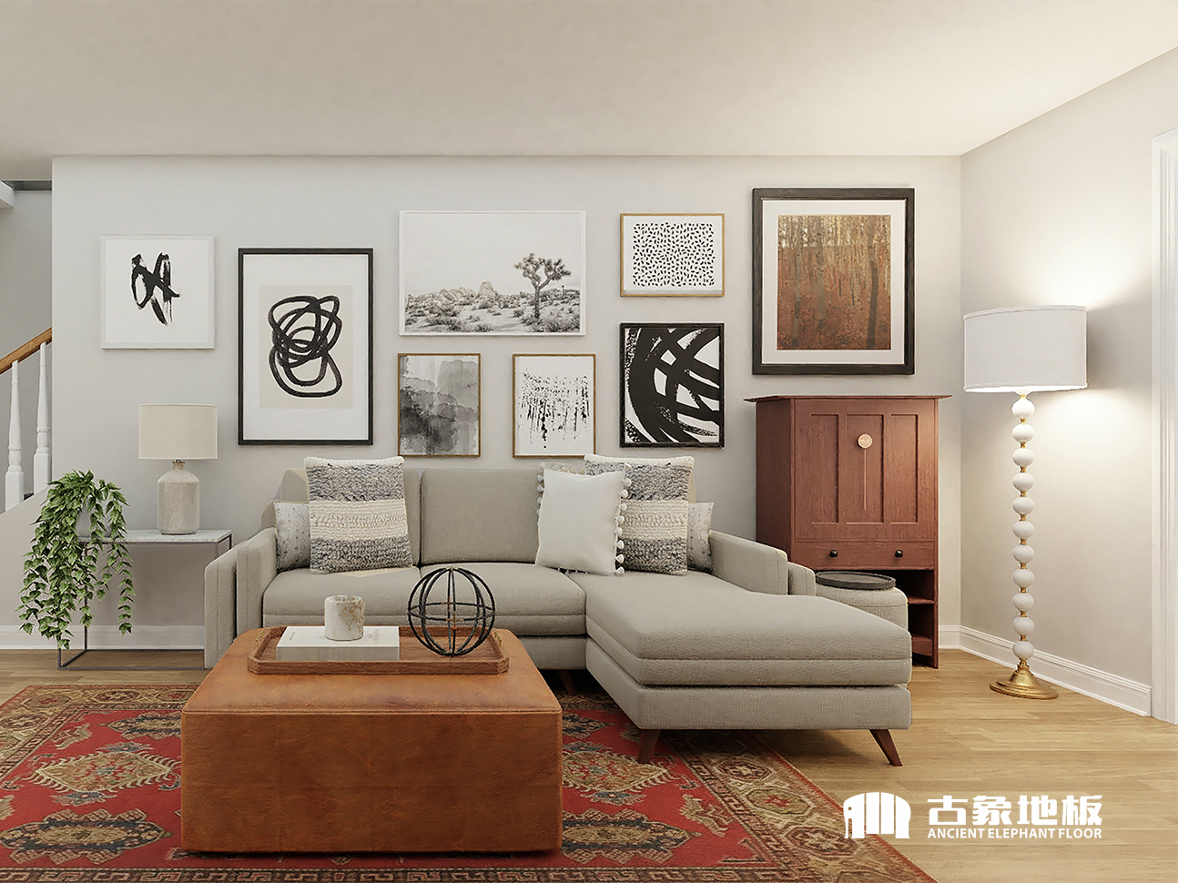 淺色系木地板怎么搭才好看