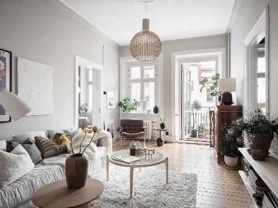 古象原木地板打造的北歐風(fēng)