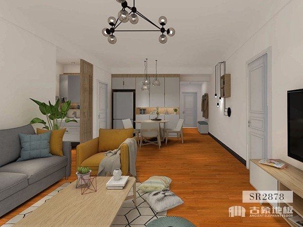 實木地板·橡木仿古(本色)-SR2878 SR2878