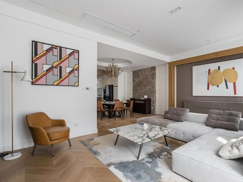 古象地板鋪裝案例之暖色系現(xiàn)代風(fēng)裝修