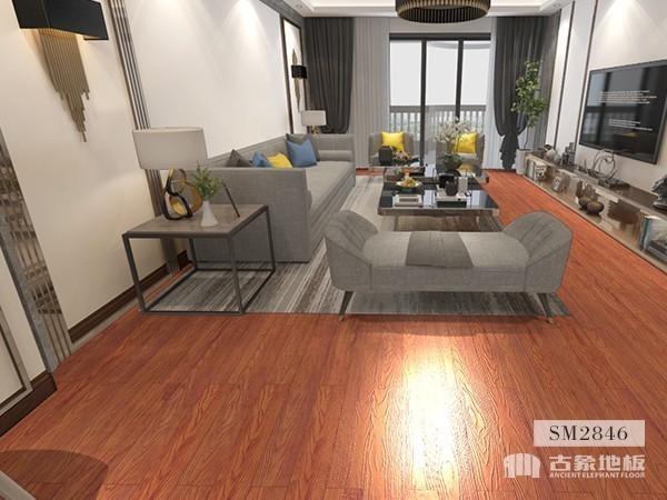 實木地板·番龍眼仿古壓花(橡木自然色)-SM2846 SM2846