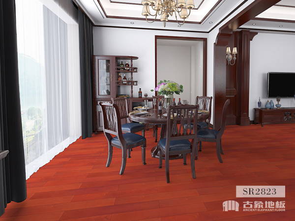 古象多層實木地板安裝效果圖