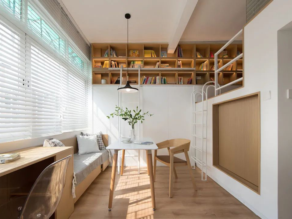 古象強(qiáng)化地板鋪裝案例之充分壓榨空間的28㎡小屋